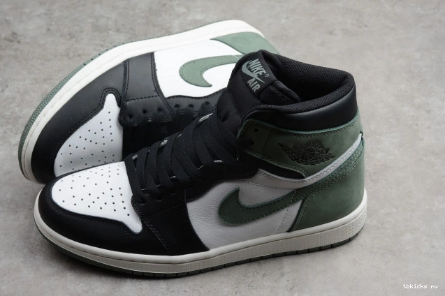 Rep TB Jordan Air Retro Clay 1 Green High OG 555088-135 0805